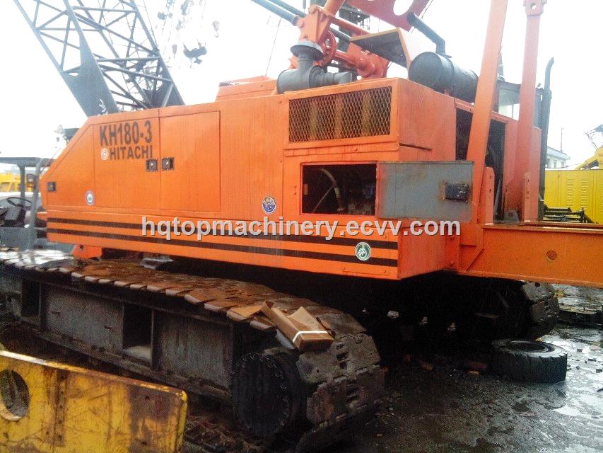 Japan Used Crawler CraneHitachi 50t KH180 Crawler CraneCheap Hydraulic Track Crane
