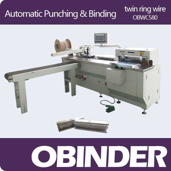 automatic book punching and binding machine