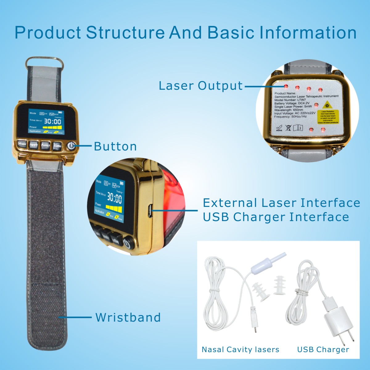 healthy laser therapy instrument Cold Laser therapy medical Watch for Hypertension