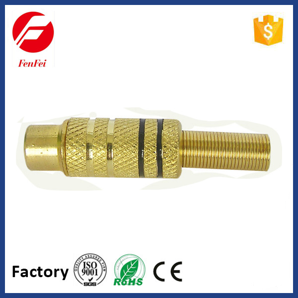 High Quality Gold Plated RCA Jack Metal With Spring