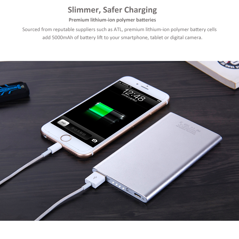 Hot Sale High Quality PT01 Super Thin 5000mAh Powerbank