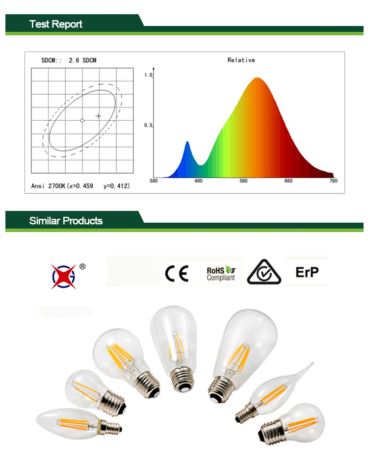 led filament bulb A60 E27 Wholesales led filament bulb