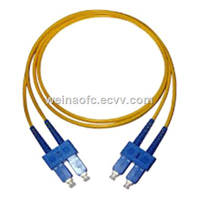 Fiber Optical Patch Cord Cable SCSC Singlemode Duplex PVC LSZH Jacket