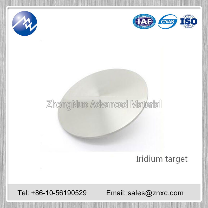 Iridium sputtering target Ir 23mm thickness 9995