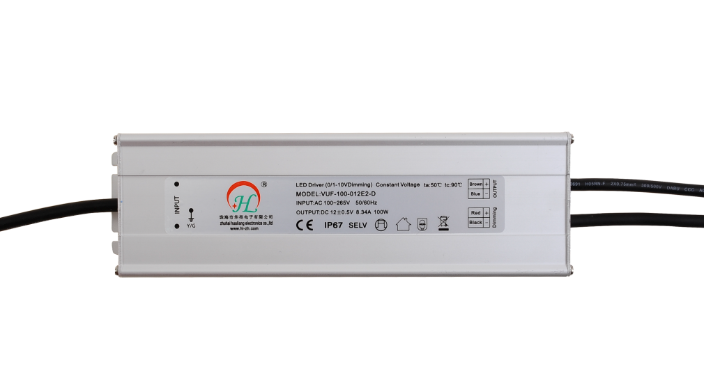 100W IP67 waterproof 3 in1dimmable LED power supply meet European standard