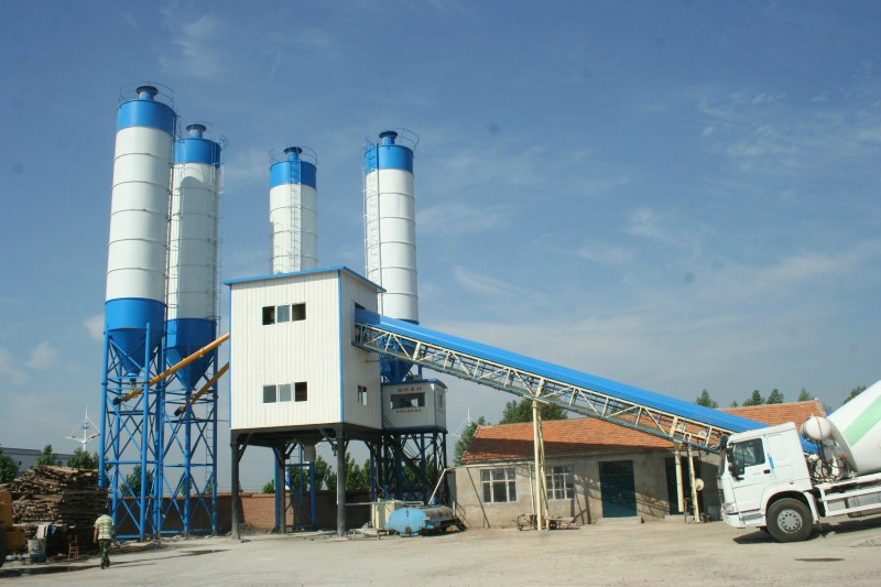 Large Capacity HZS90 Concrete Batching Plant with ISO Certificate