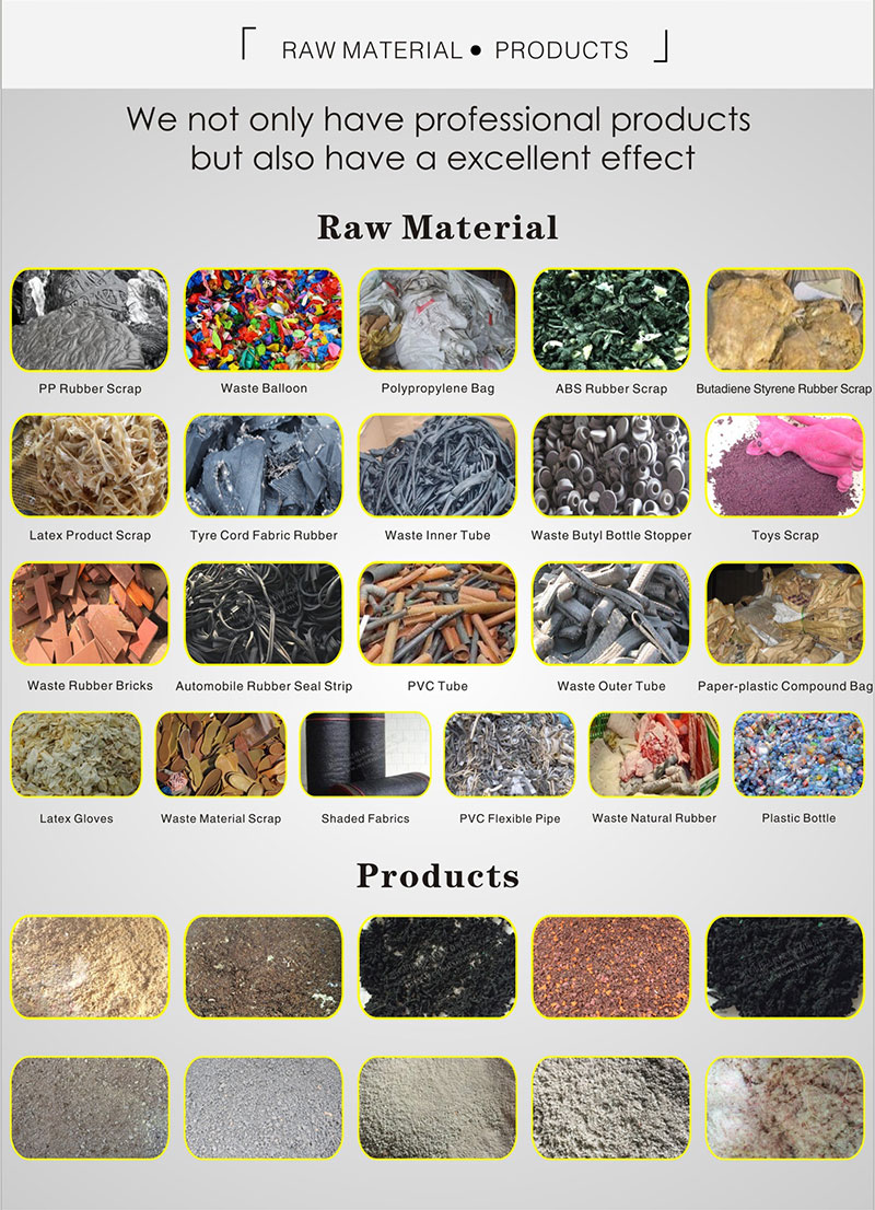 hot sale recycling rubber crushing machine