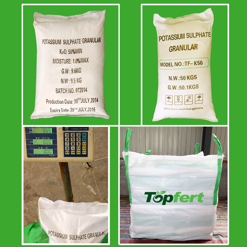 50 K2SO4 fertilizer grade SOP powder potassium sulphate price