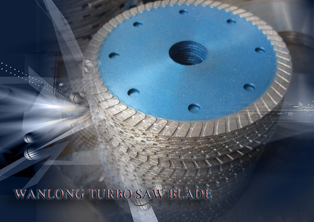 Diamond saw blade for stone block and slab cutting