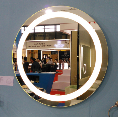 Diameter 600mm Round Wall Mounted Illuminated LED Bathroom Mirror Hotel Use