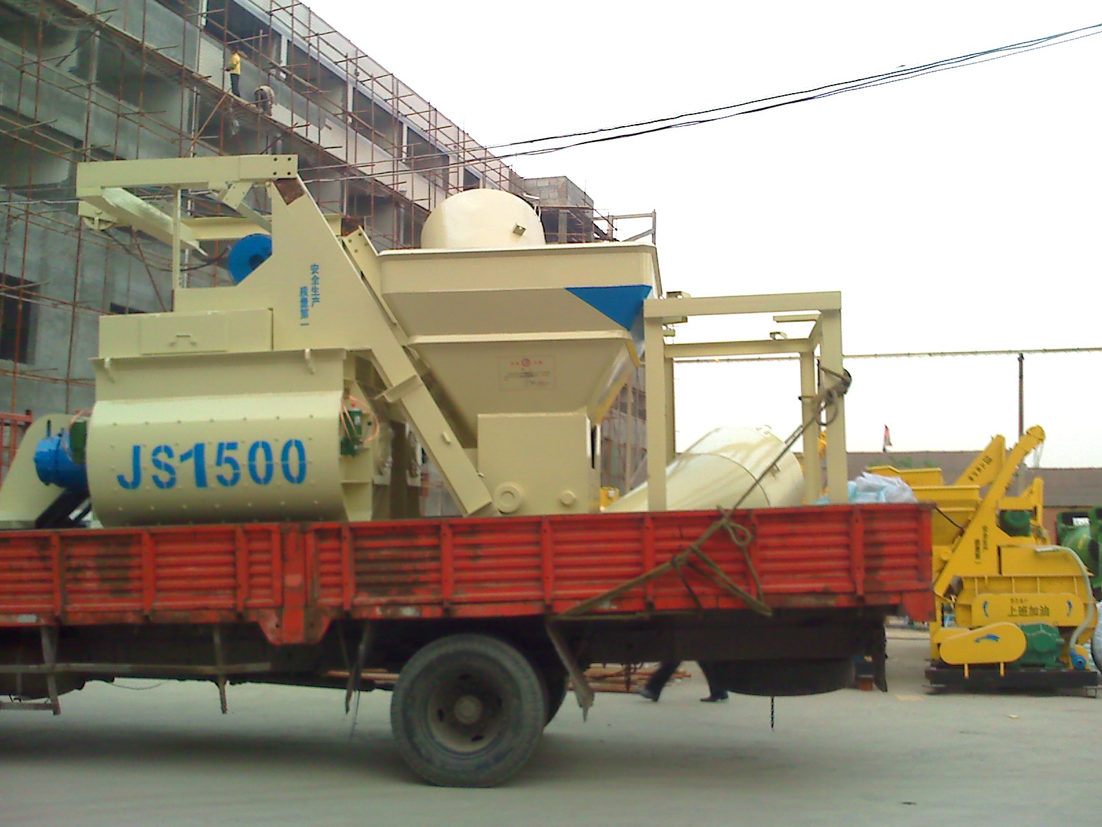 Durable Structure Concrete Forced Mixer with High Productivity
