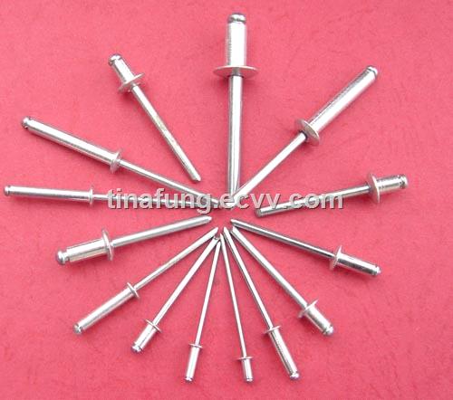 Open end aluminum blind rivet