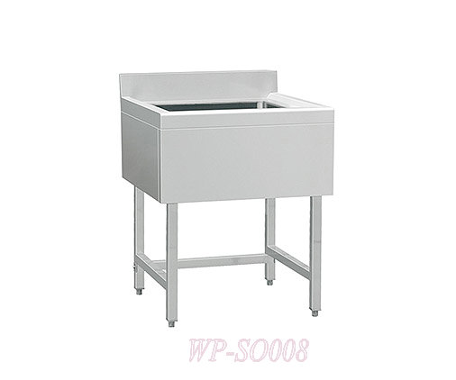 Stainless Steel Single Sink with Without Under Shelf