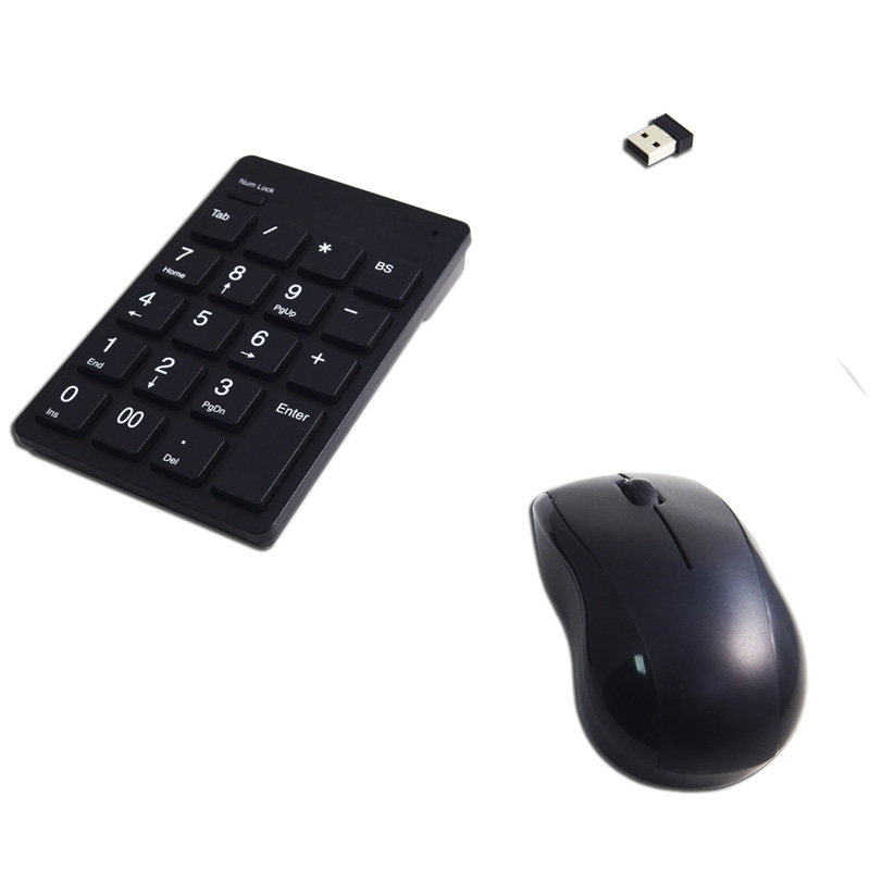 Wireless 24GHz Optical Mouse Keypad Combo