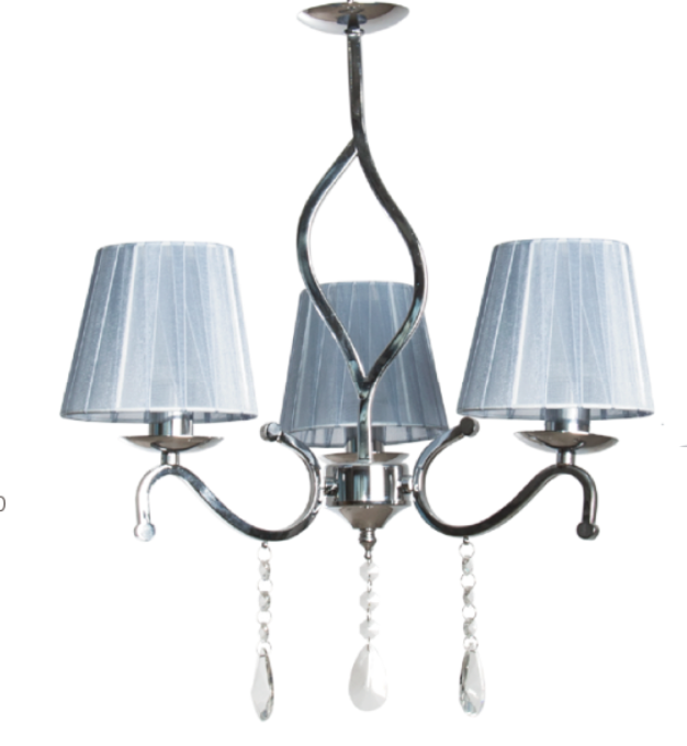 pendant lamp 3xE14 SR shadechrome finish