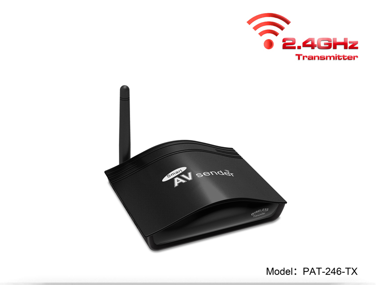 PAKITE 250m 24GHz Smart Wireless TV to TV AV Sender with long distance PAT246
