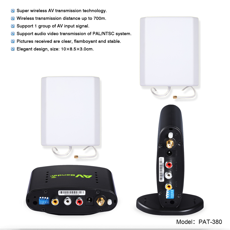 PAKITE 700 Meter for CCTV Camera Wirelessly 24GHz Transmitter and Receiver PAT380
