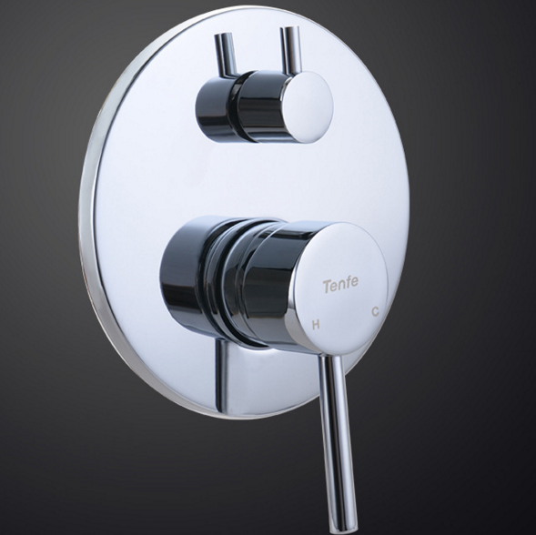 Concealed shower set two functions shower thermostatic valve