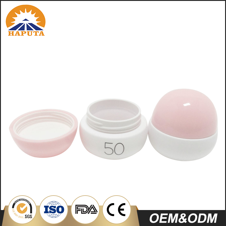 50g Ball Shape Cosmetic Plastic Cream Jar For Kids Skincare