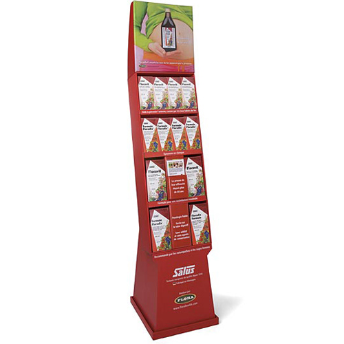 Strong Foldable Cardboard Grocery Store Display Racks Food Display Stand