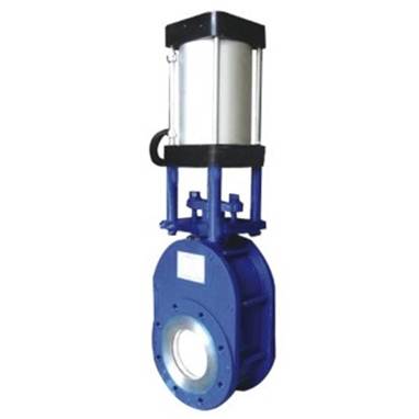 Z673H ultrathin pneumatic double gates disc discharge valve
