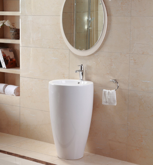 Floor standing wash basin design for hotel