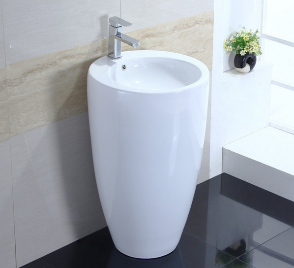 Floor standing wash basin design for hotel