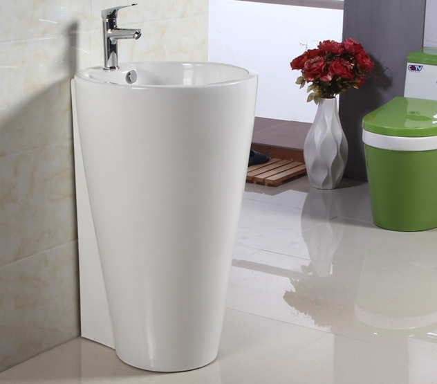 Floor standing wash basin design for hotel