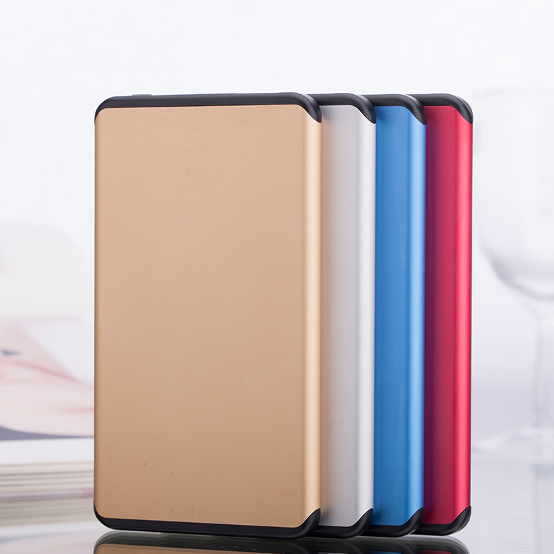 New design super slim 5000mah Lipolymer battery power bank charger