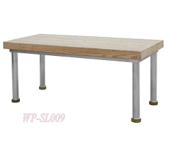 Stainless Steel Kitchen Working Table with Wooden Top