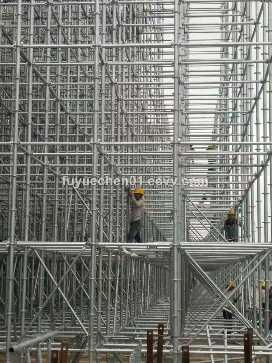 Q345 steel Layher allround ringlock scaffolding