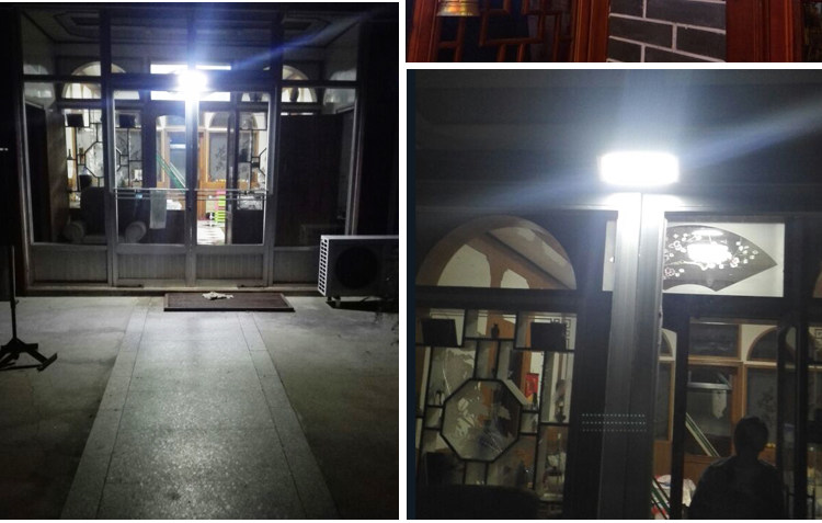 1000LM Radar Sensor 48LED Solar Wall Light Alluminum Alloy Wireless Security Garden Wall Mounted Yard Lamp