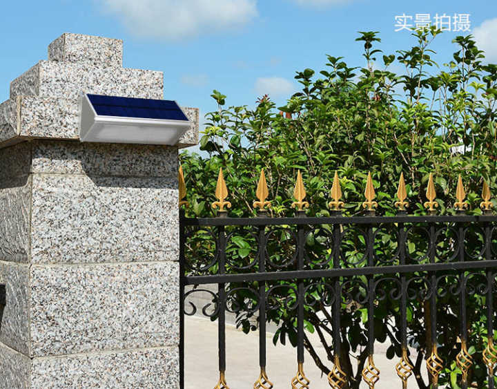 1000LM Radar Sensor 48LED Solar Wall Light Alluminum Alloy Wireless Security Garden Wall Mounted Yard Lamp