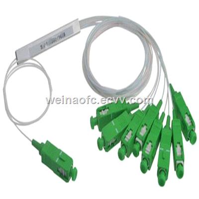 PLC Splitter 1x16 with SC APC Connectors Singlemode Stainless Steel Tube