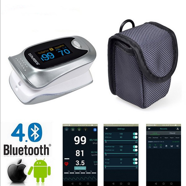 Health Care Pulse Oximeter Bluetooth 40 Oximetro De Dedo Blood Oxygen Saturation Oximetro a Finger