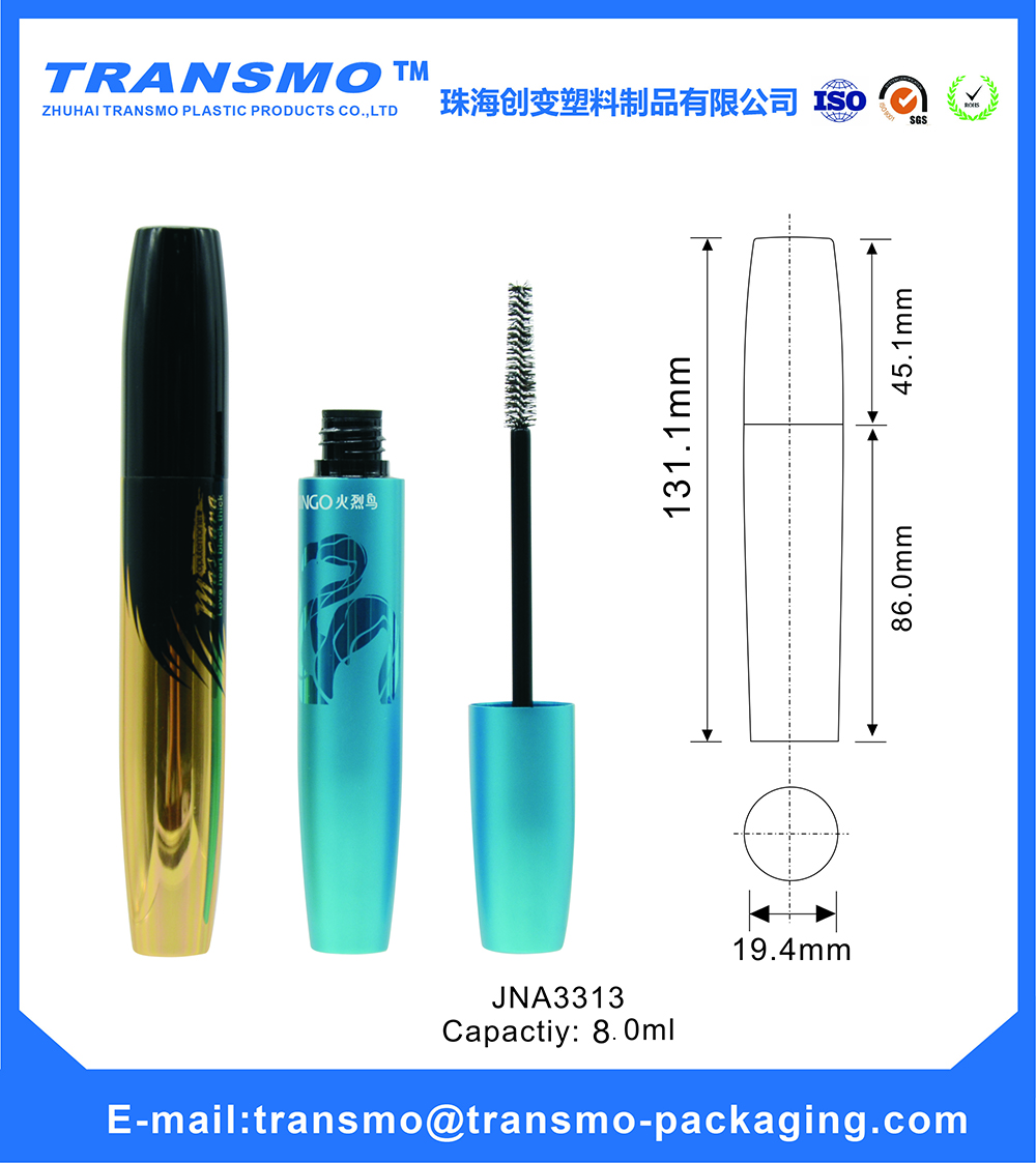 Whole sale OEM empty plastic mascara packaging tube