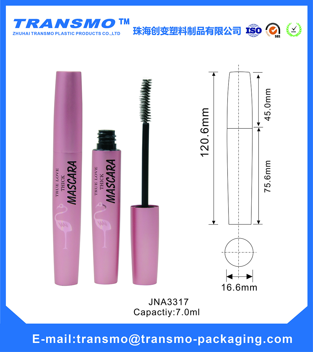 Whole sale OEM empty plastic mascara packaging tube