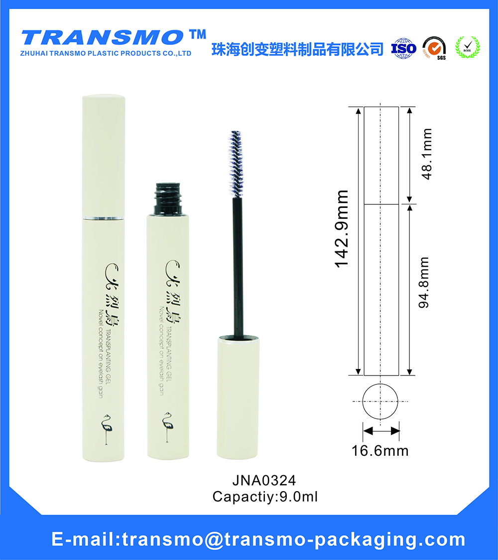 Whole sale OEM empty plastic mascara packaging tube