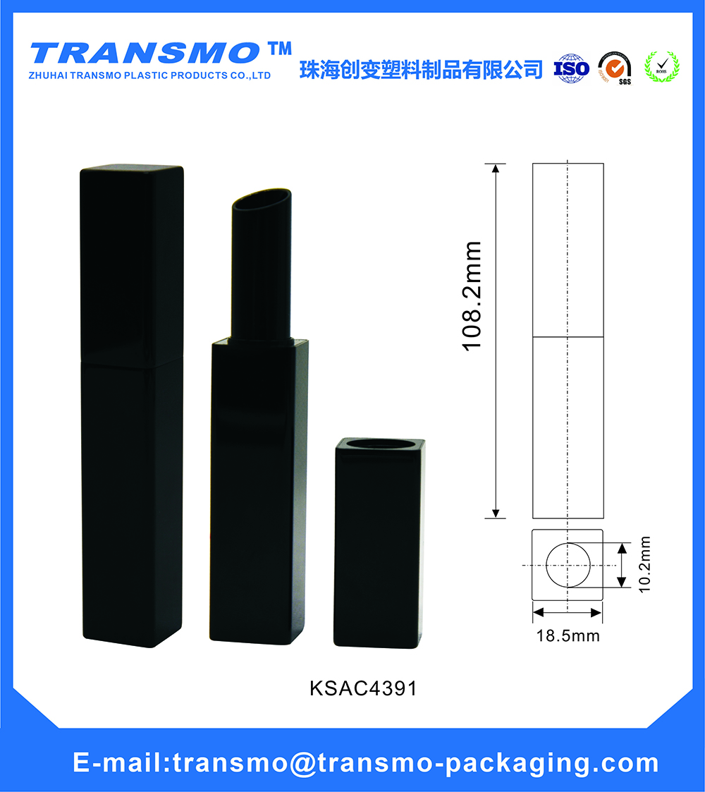Wholesale empty magnetic aluminum lipstick packaging tube