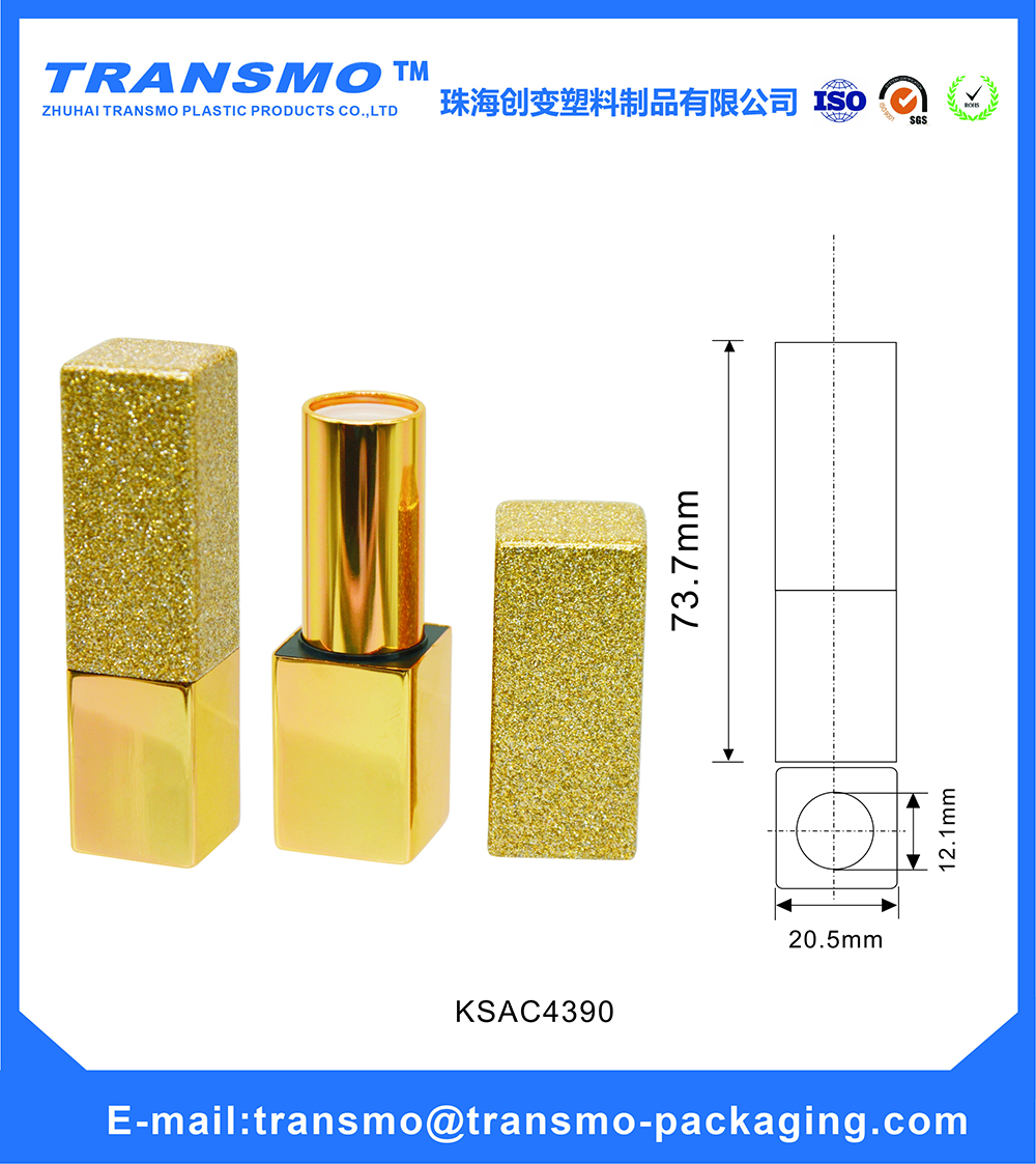 Wholesale empty magnetic aluminum lipstick packaging tube