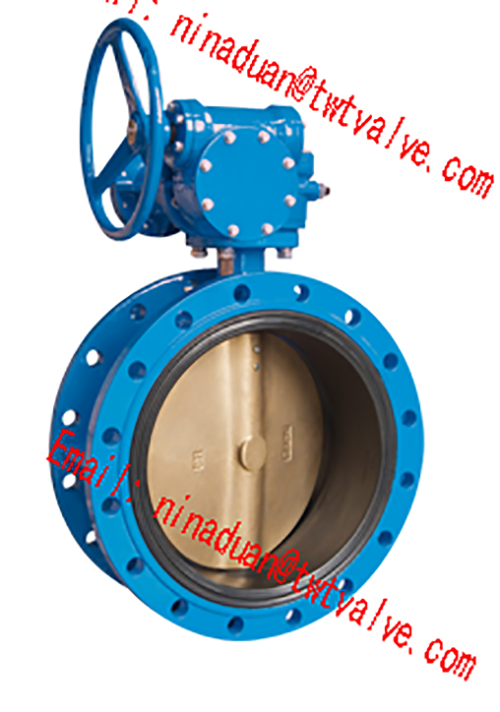 Flange center plate butterfly valve