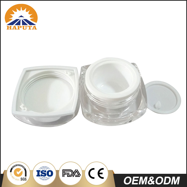 15g Empty Acrylic Plastic Cosmetic Cream Jars Double Wall Cream Jar