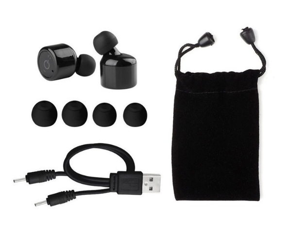 Noise Cancelling Twins Mini Earbud Bluetooth Headphones for iPhone 7 and Android Cell Phones