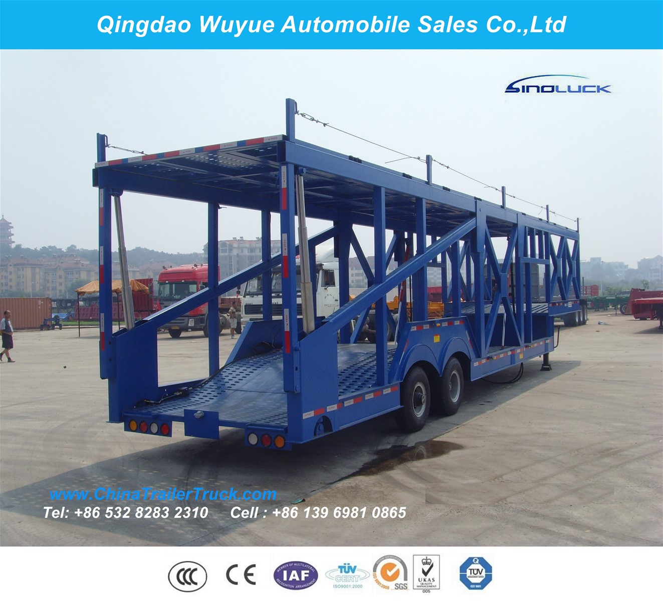 2 Floor Auto Hauler Car Carrier Semi Truck Trailer