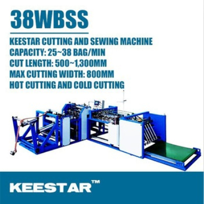 Keestar 38WBSS PP woven bag cutting and sewing machine