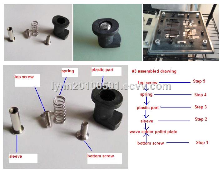 #3 Wide Feet Hold Down Clamps for Solder Pallet & SMT  