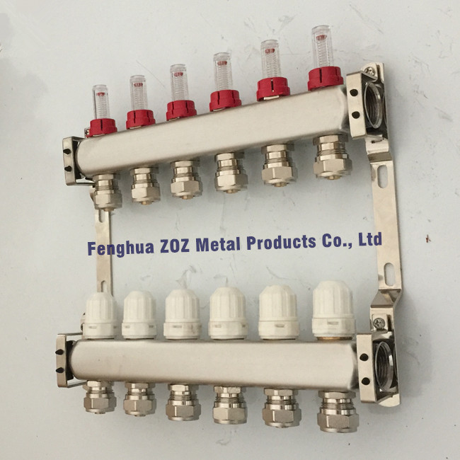 6 Port Stainless Steel Underfloor Heating Manifolds From China