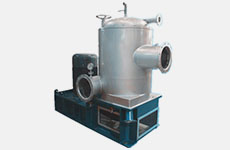 Upflow paper pulp making pressure screen