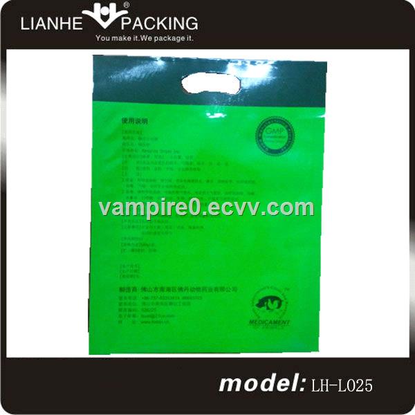 fertilizer package plastic handle pouch