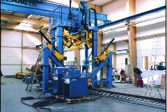 Huge Power Tower Shut and Welding Machine by SAW Welding type